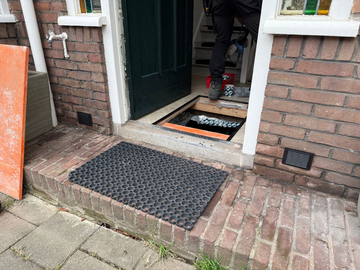 Foto van een isolatieproject