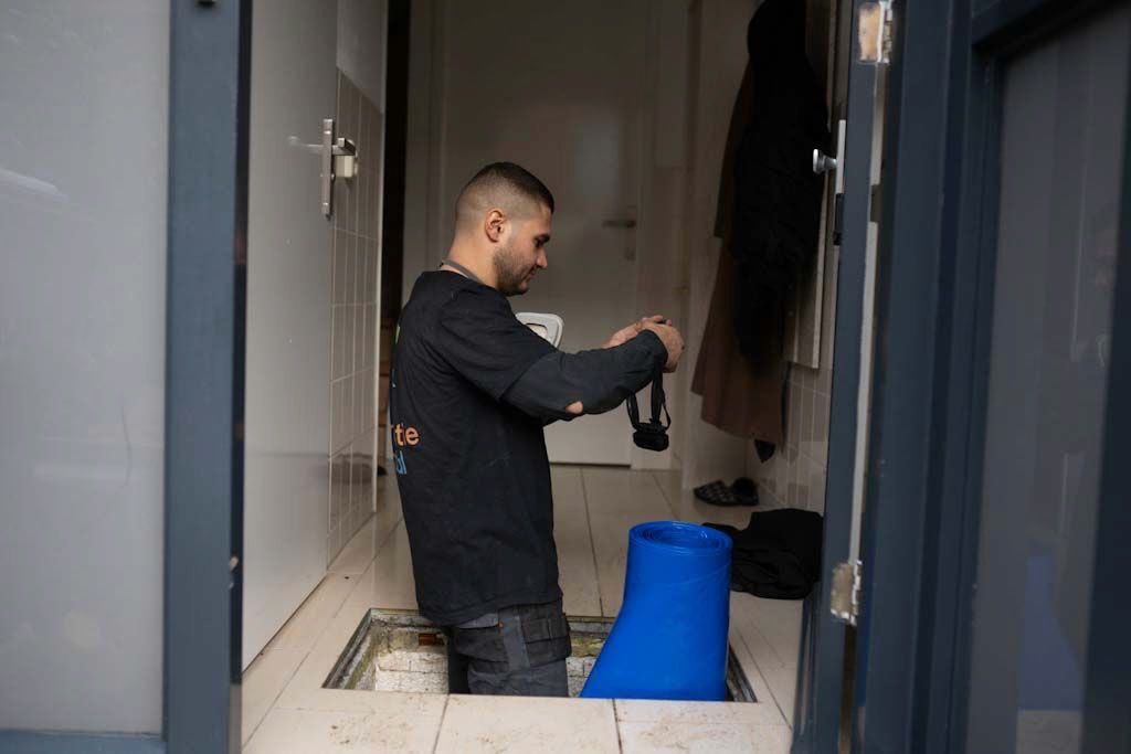 Foto van een isolatieproject