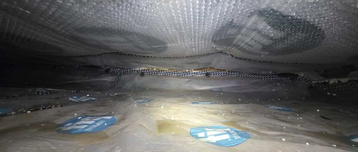 Foto van het isolatieproject