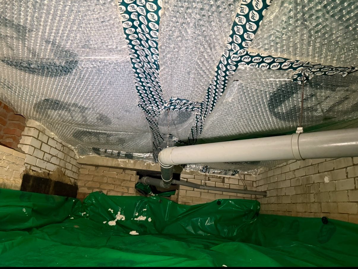 Foto van het isolatieproject